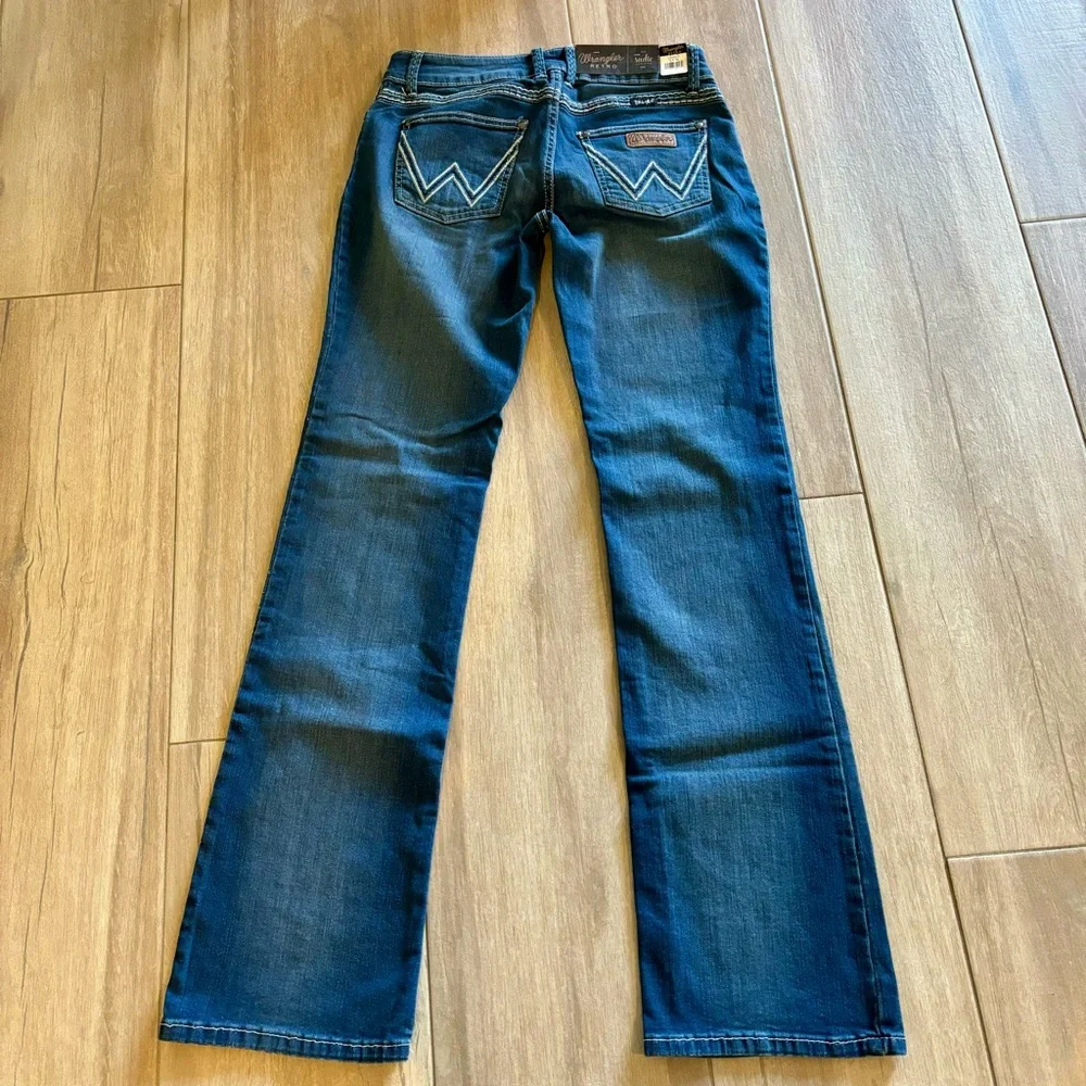 Wrangler Retro Sadie Low Rise Boot Cut Size 7/8 - Picture 3 of 8